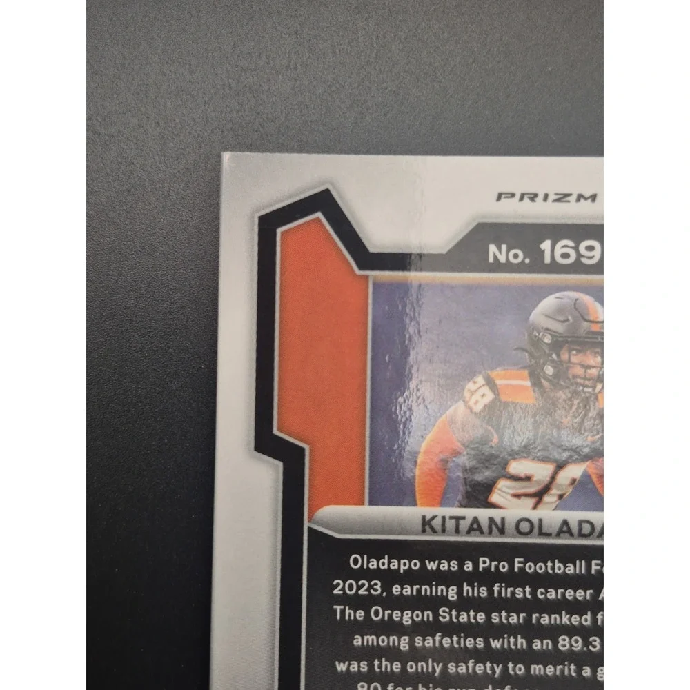 2024 Prizm Draft Picks Kitan Oladapo #169 1st Off The Line Green Shimmer /8 (RC)